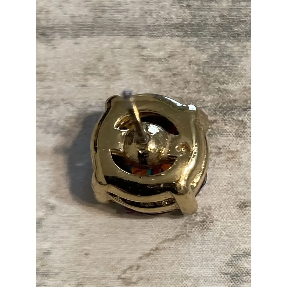 Gold‎ Confetti Post EARRINGS Rainbow Glitter NWOT